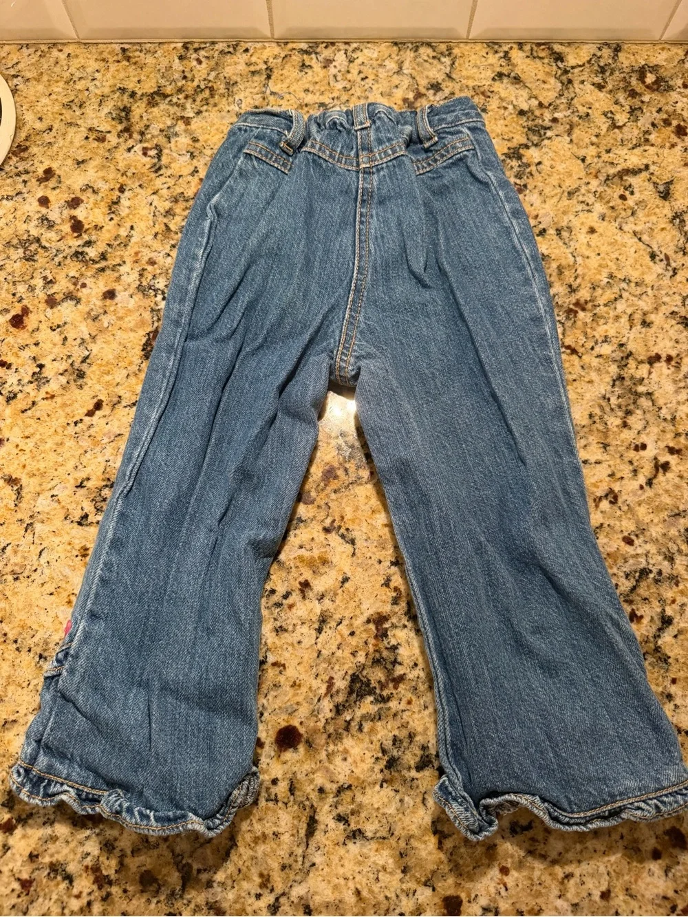 Vintage 2005 Gymboree Girls Heart Embroidered Flare Jeans - Size 2T / 2 Years